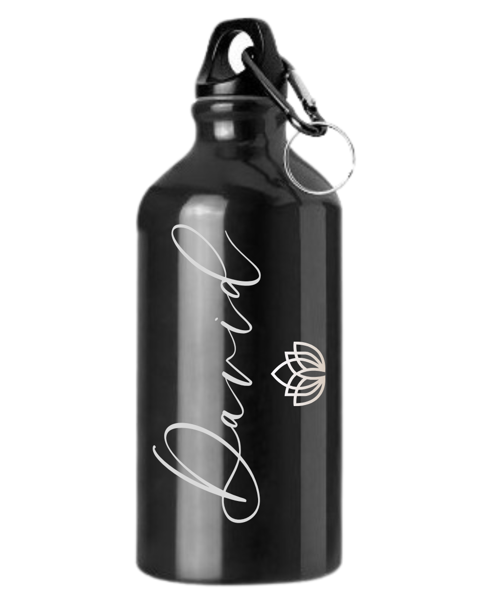Botella negra personalizada