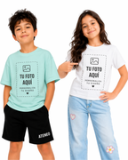 Camiseta personalizada para Niño/a con foto o texto