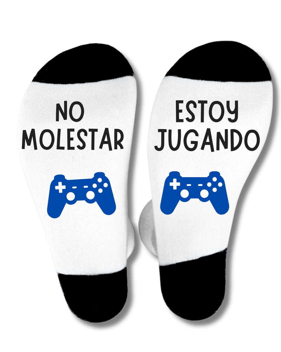 Calcetines Gamer "No Molestar" - Regalo Original para Jugadores de Videojuegos y Adolescentes