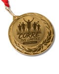 Medalla de Metal Personalizada con Caja - Medalla Dorada para Eventos y Premios - Medalla Con Cinta Roja 86cm