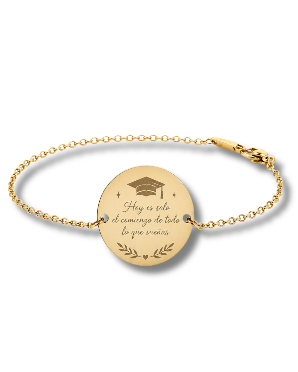 Pulsera ¨Medalla al mérito¨ Regalo de Graduación