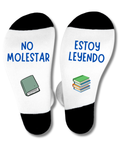 Calcetines "No molestar estoy leyendo"