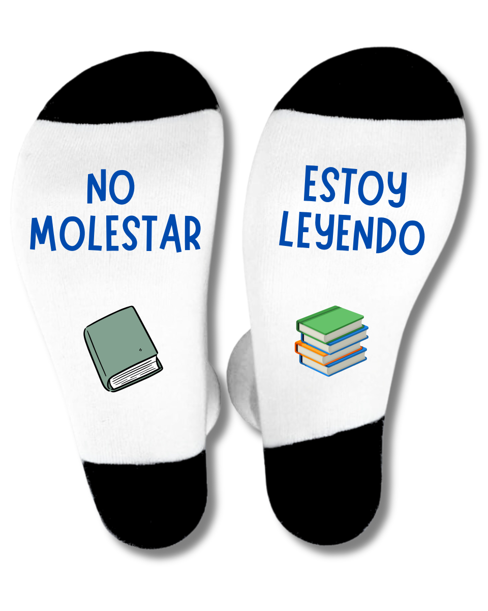 Calcetines "No molestar estoy leyendo"
