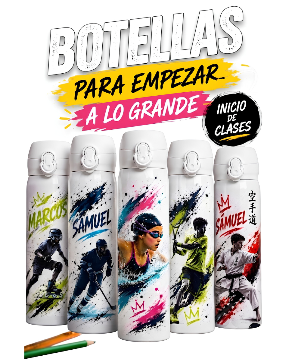 Botellas Personalizadas para Niños: El Regalo Deportivo Perfecto para el Regreso a Clases