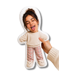 Cojín Muñeco Mujercitas Personalizado con Foto 28x38 cm - Peluche Almohada con Tu Cara - Regalo Original a Todo Color