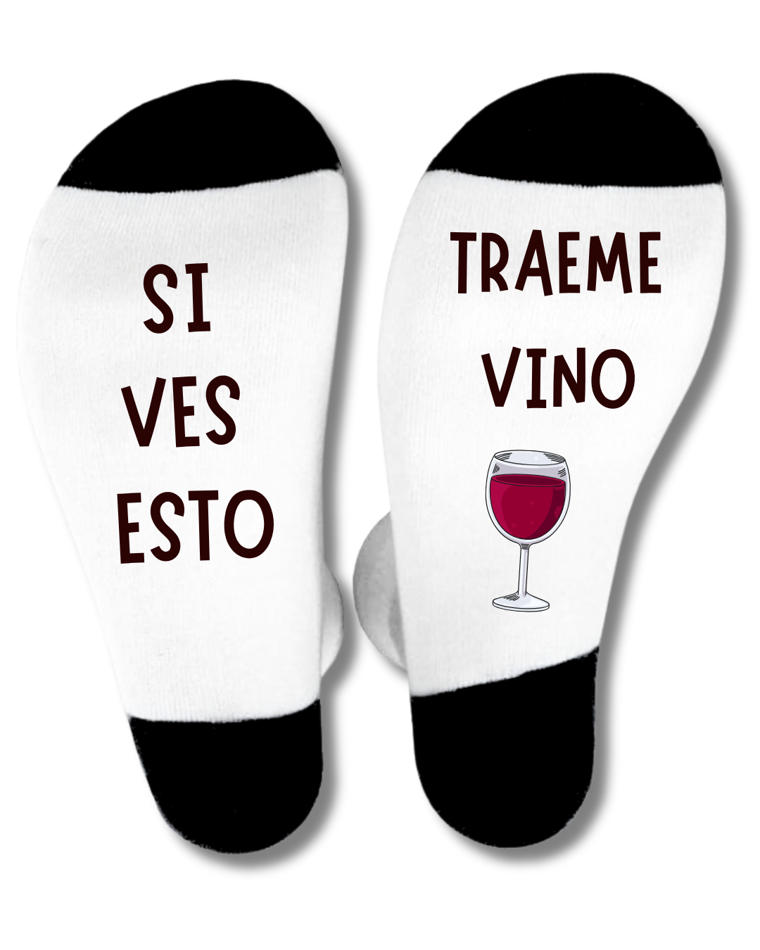 Calcetines "Si ves esto tráeme vino"