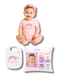 Caja Regalo Bebé Personalizada - Pack Natalicio para Nacimiento, Bautizo o Primer Cumpleaños