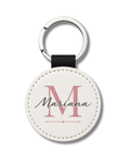 Llavero con Inicial y Nombre Personalizado