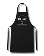 Delantal Largo de Sarga Personalizado para Uniformes - Delantal con Bolsillo Doble para Empresas
