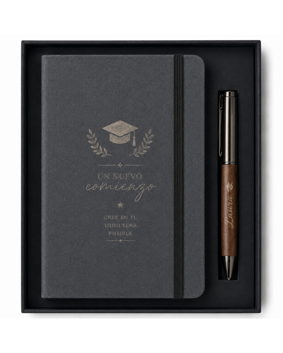 Set de Escritura con Dedicatoria de Grado