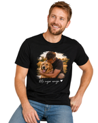 Camiseta Alpha personalizada para Hombre  con Foto o Texto - Diseño Libre a Todo Color - DTF