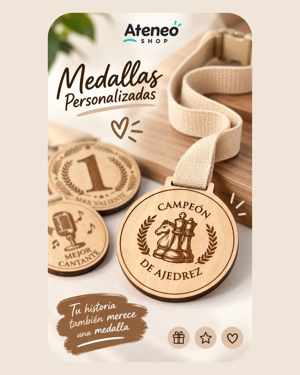 Medalla de madera