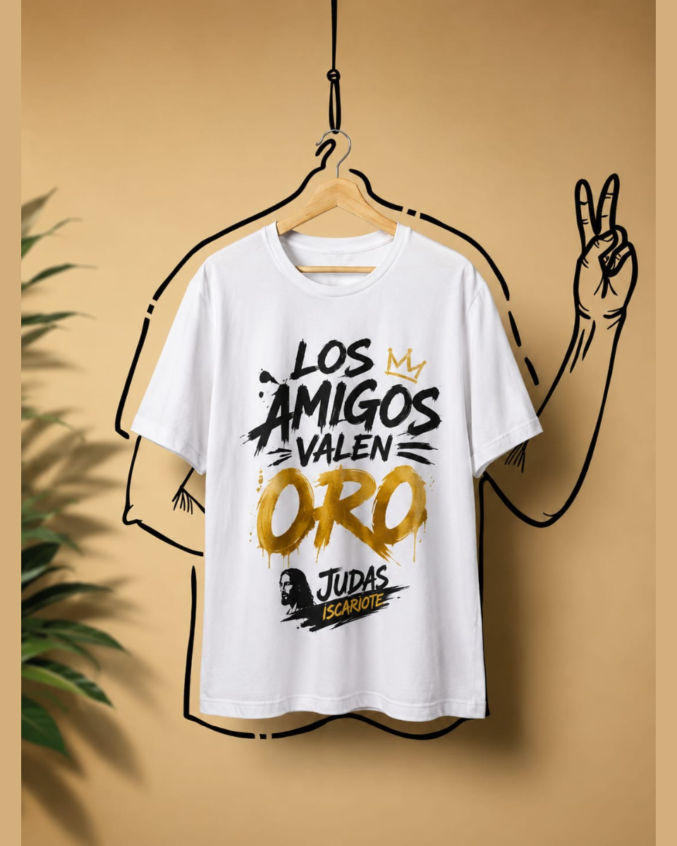 Camiseta "Los Amigos Valen Oro" | Judas Iscariote