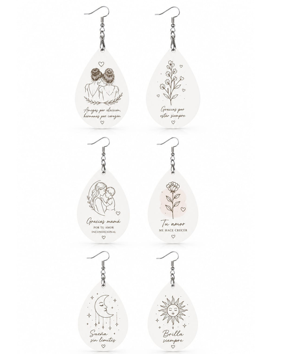 Pendientes de gotas colgantes personalizados
