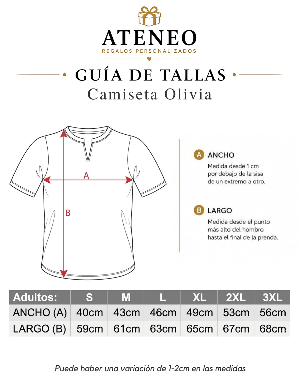 Camiseta Mujer con Cuello en V Abierto -Manga Corta Personalizada con Diseño Libre a Todo Color