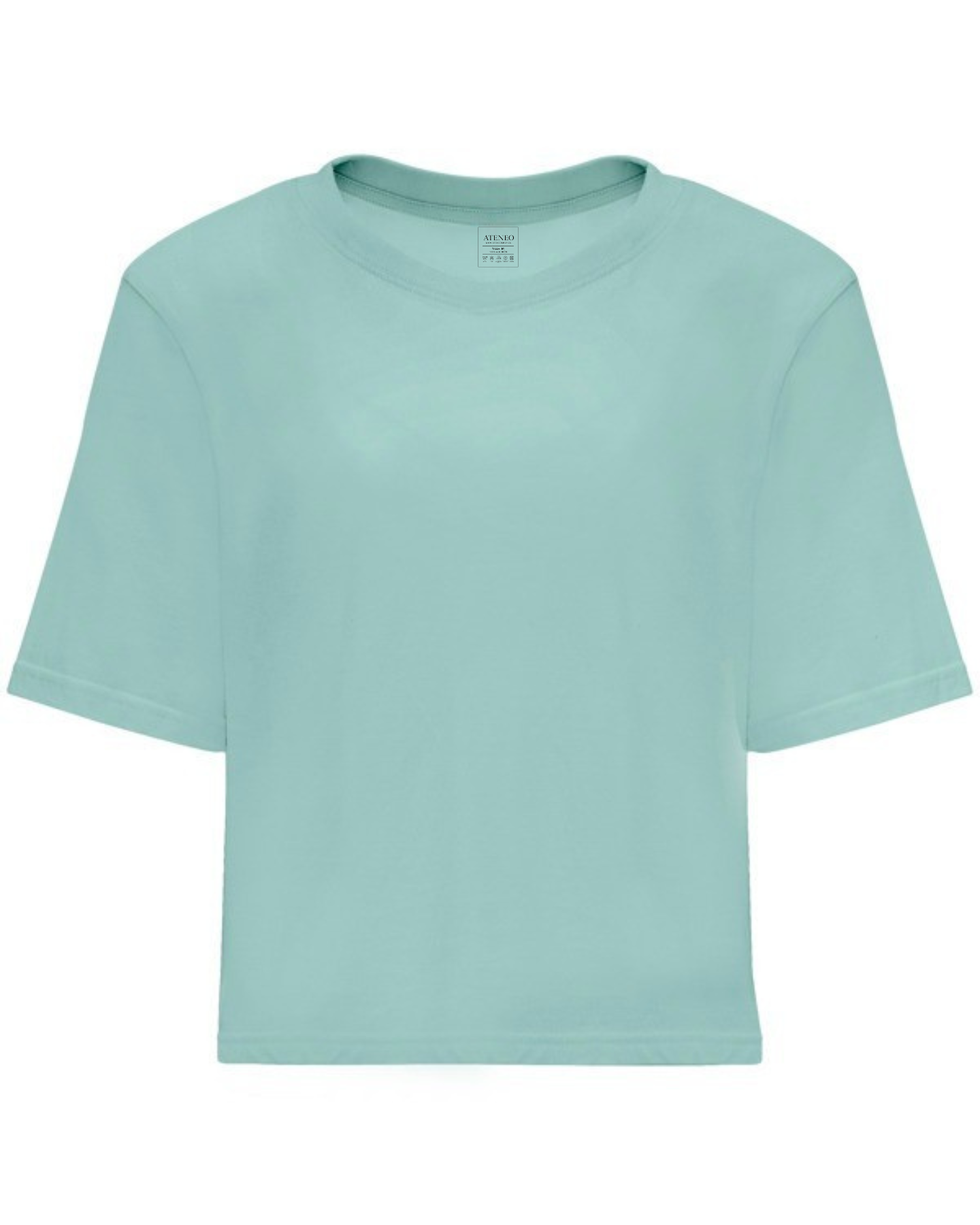 Camiseta Corta Holgada Mujer 100% Algodón - Crop Top Personalizado de Manga Corta