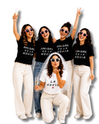 Camisetas Despedida de Soltera "The "Friends" Bride Club" - Conjunto de Algodón 100% - Camisetas Ligeras para Evento 155g/m²