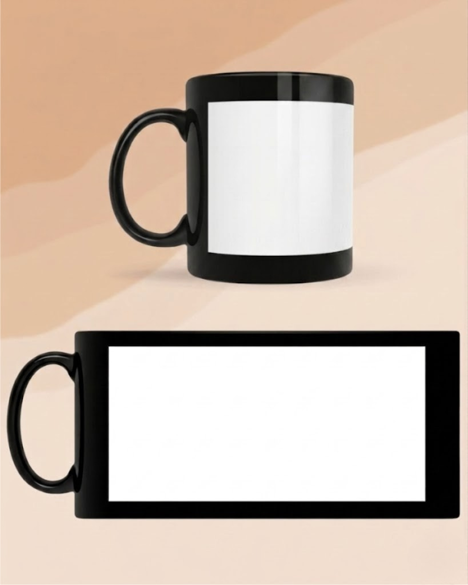 Taza negra personalizada
