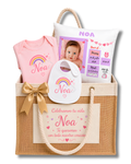 Coffret Cadeau Bébé Personnalisé - Pack Naissance pour Naissance, Baptême ou Premier Anniversaire