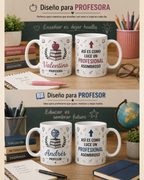 Pack Regalo Profesiones - Caja Sorpresa con Taza, Llavero de Madera, Bombones y Dedicatoria